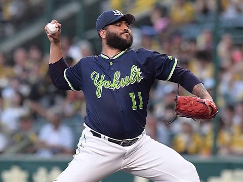 アビラ投手が6回2失点の投球