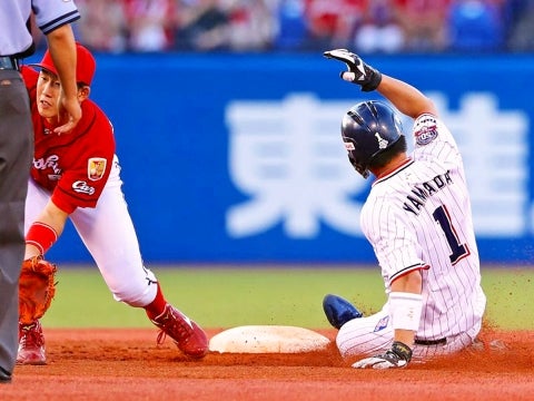 山田選手がタイムリーを含むマルチ安打