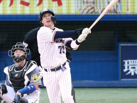 山田選手が8回に今シーズン1号となる2ラン
