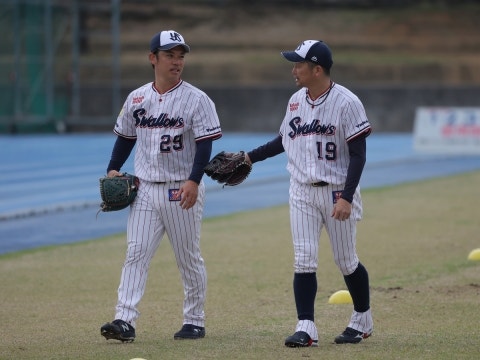 小川投手と石川投手