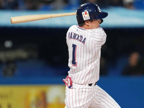 一軍復帰の山田選手が安打