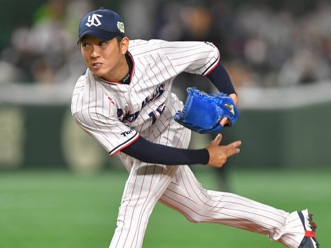 先発・原樹理投手が6回途中まで投げ、自責点1に抑える力投