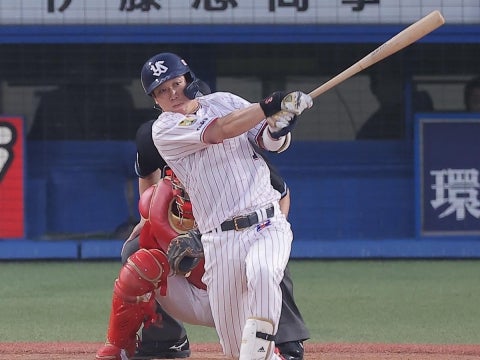 山田選手が決勝タイムリー！