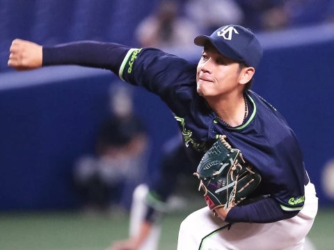 小川投手が8回途中5安打3失点（自責点1）