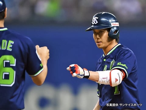 2点差に迫るタイムリー