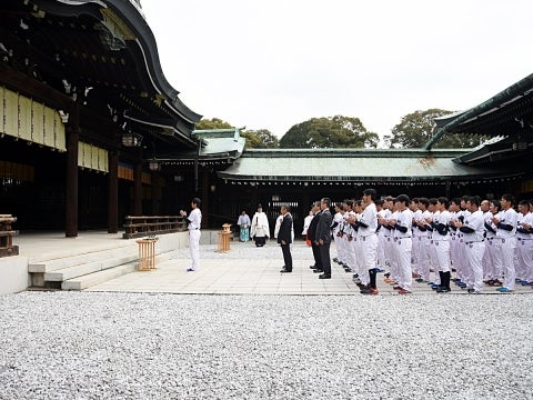 明治神宮で必勝祈願！
