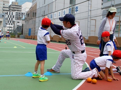 遠投やゲームも