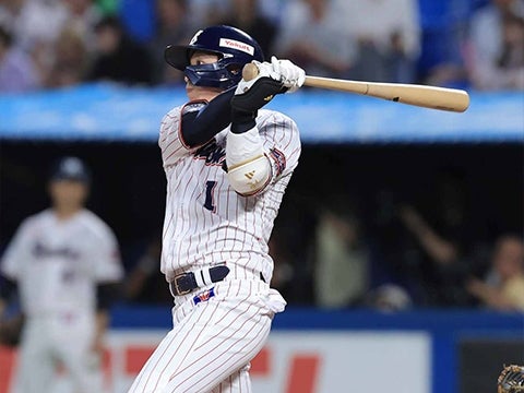 山田選手が追加点となる3号ソロを放つ！