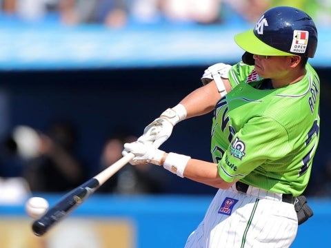 青木選手が3号2ラン