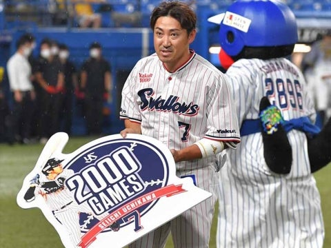 内川選手が通算2000試合出場