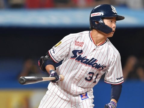 山崎選手が2安打2打点を挙げる