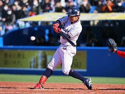 オープン戦初出場でマルチ安打