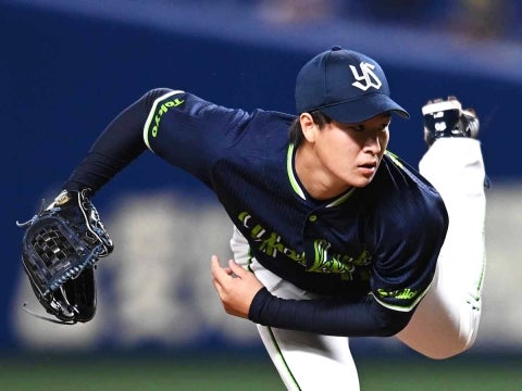 長谷川投手が三者連続三振の好リリーフ