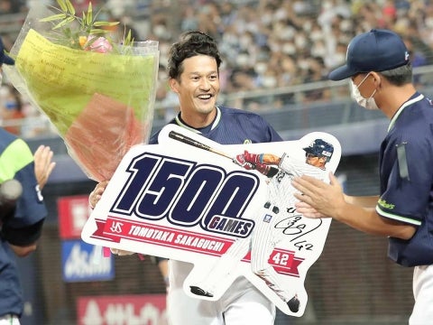 坂口選手が通算1500試合出場！