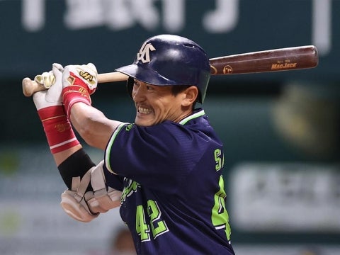 坂口選手が先制タイムリー！