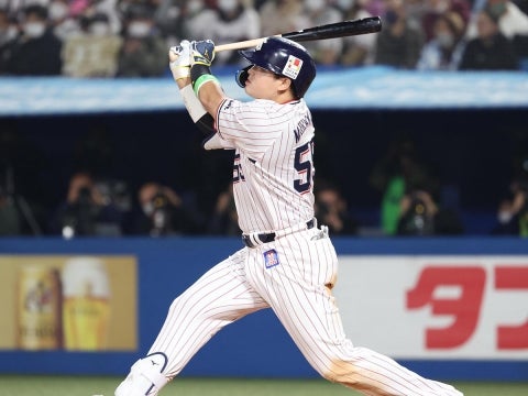 村上選手が1号ソロ！