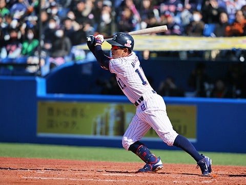 森岡選手は2安打1得点