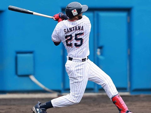 サンタナ選手が2安打1打点の活躍
