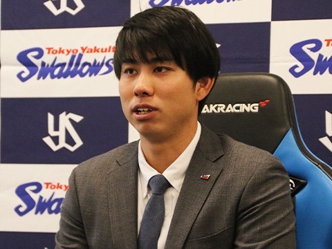 太田選手「100試合出場を目標に頑張りたい」