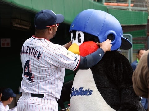 ヘルメットを反対に