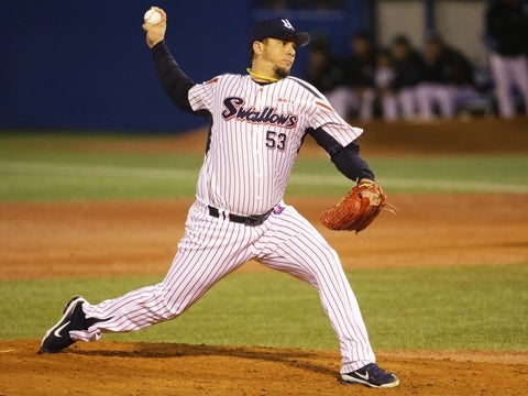 球団外国人3人目のシリーズ勝利投手に