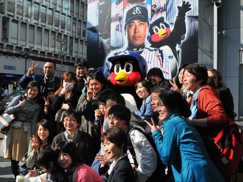 つば九郎が109MEN’S来館！