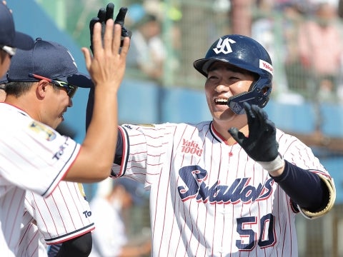 ルーキーの北村選手がオープン戦1号