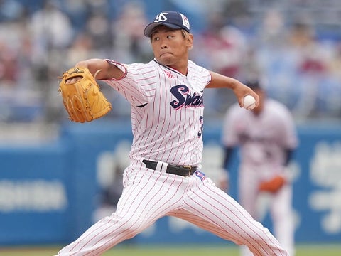 田口投手が三者凡退に仕留める好リリーフ