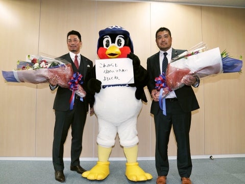 館山昌平投手、畠山和洋選手が引退会見