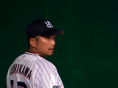ブルペンには石川投手