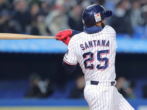 サンタナ選手が2安打3打点