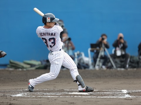 内山壮真選手が3試合連続安打