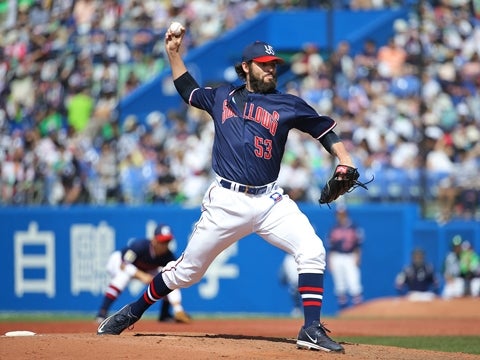 3奪三振で1イニング無失点