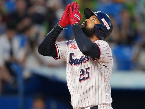 サンタナ選手が決勝の13号ソロ！