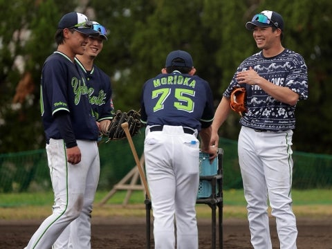 春季キャンプ第2クール2日目。山田選手が特守