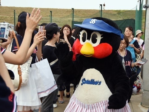 ハイタッチでお別れ