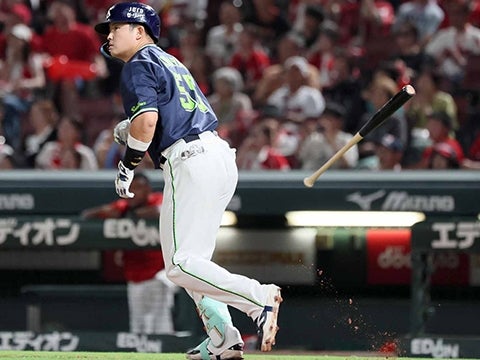 村上選手が勝ち越しとなる6号ソロ！