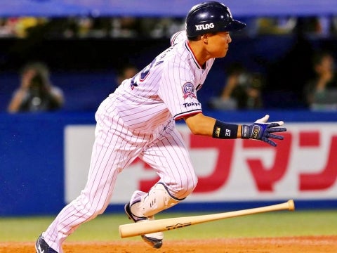 逆転となる2点タイムリー