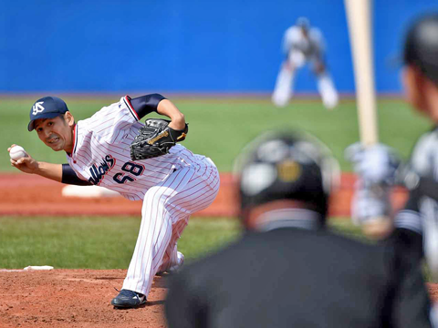山中投手は6回2失点（自責点1）の力投